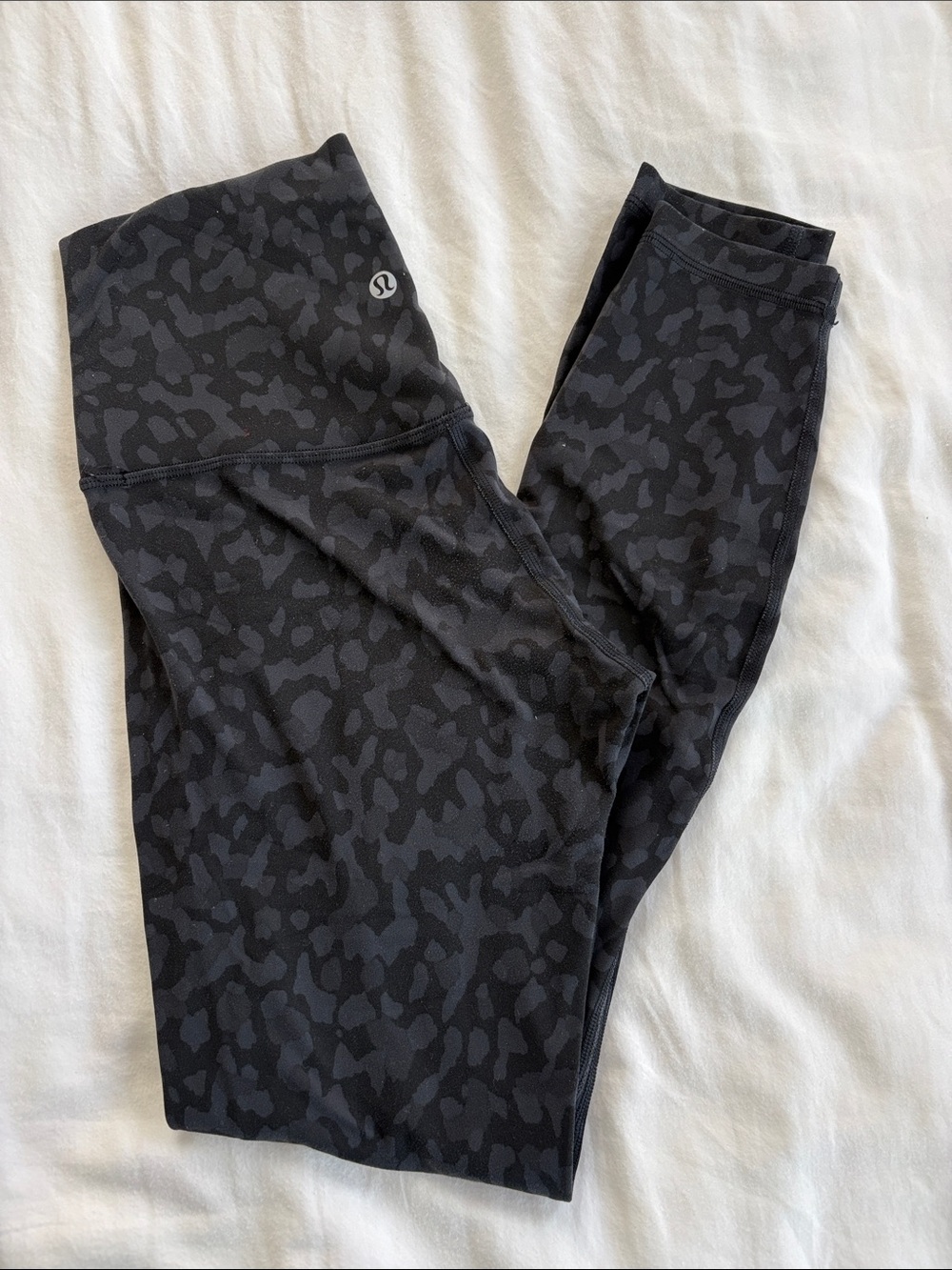 lululemon athletica Black & Charcoal High-Rise Patterned Leggings